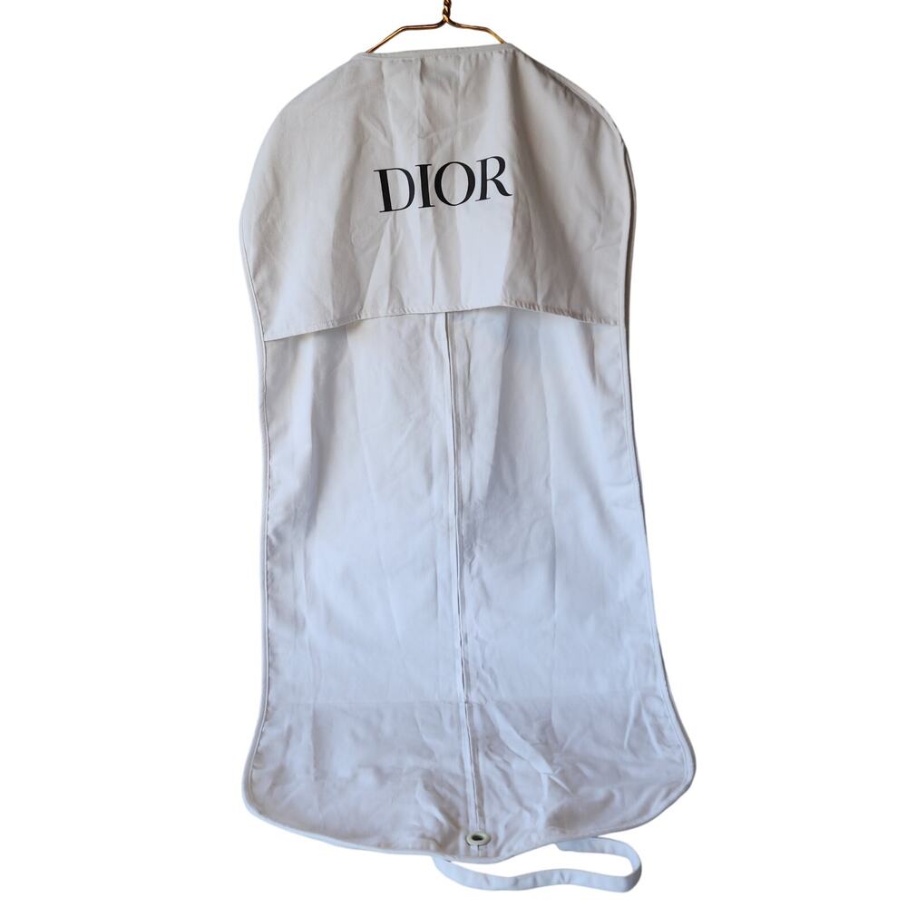 Christian Dior Garment bag travel hanger zipper 50 x 23 clean cotton